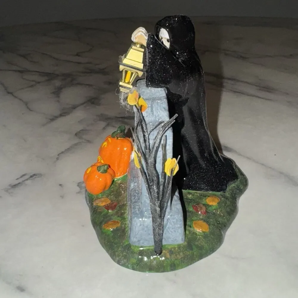 Department 56 Snow Village Halloween Spooky Sign Grim‎ Reaper 53044 Customizable